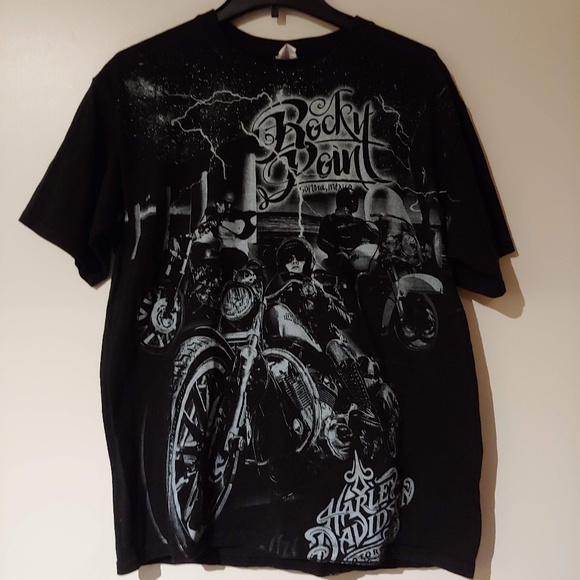 Harley-Davidson Other - L Black Rocky Point Harley Davidson Tee - Sonora